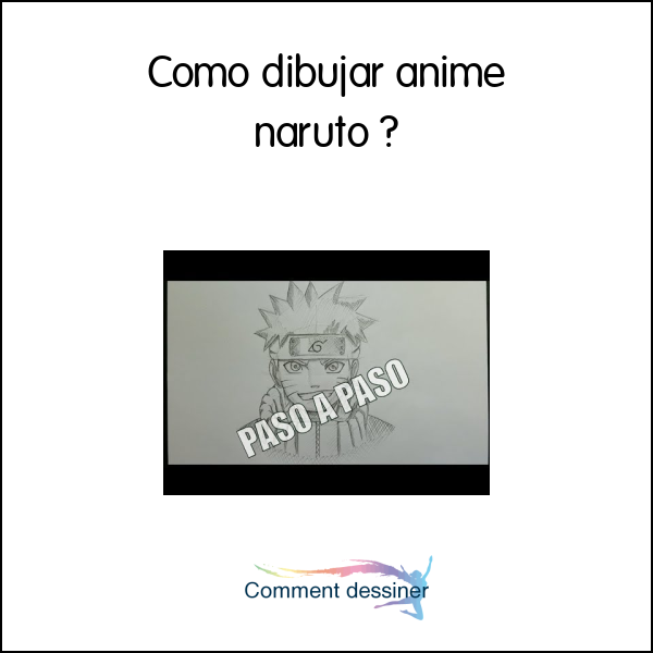 Como dibujar anime naruto